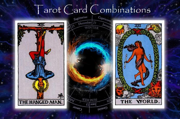 Combinations for The Hanged Man and The World