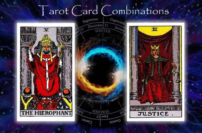 Combinations for The Hierophant and Justice