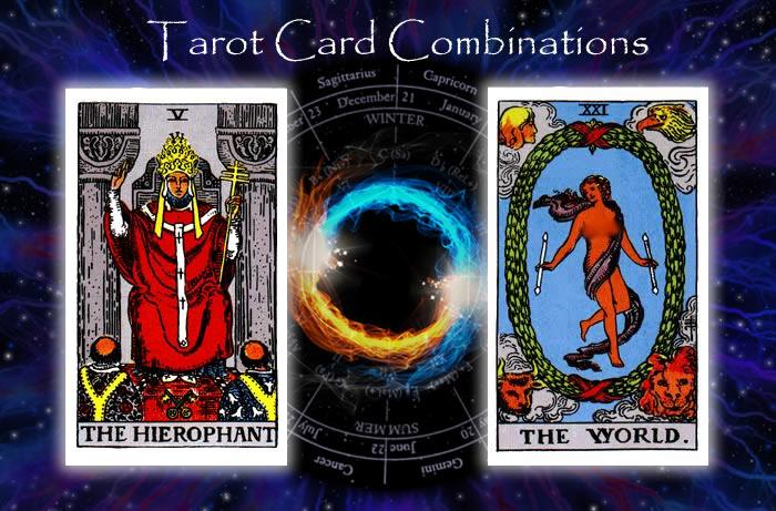 Combinations for The Hierophant and The World