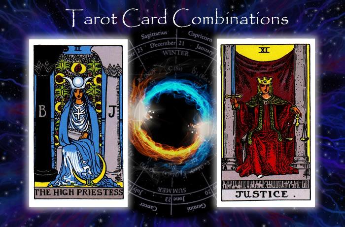 Combinations for The High Priestess and Justice